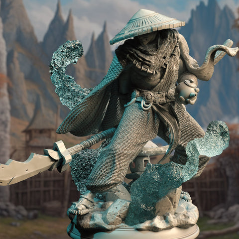 Kheye / Monk / Human / Fighter / Warrior / Pathfinder / DnD / DM Stash / 3D Print / 4K Mini / TableTop Miniature / 32mm / 75mm