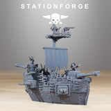 Short Gobs Pearl Battleship / Tank / Ship / Mech / Goblins / Sci Fi / Space / Table Top / Station Forge / 3D Print / 4K Mini / Wargaming /