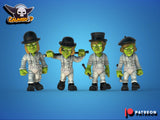 A Clockwork Green Football Team / Goblin / Goblin Team / Clockwork Orange / Fantasy Football Team / Tabletop / Miniatures / Boardgame