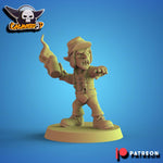 A Clockwork Green Football Team / Goblin / Goblin Team / Clockwork Orange / Fantasy Football Team / Tabletop / Miniatures / Boardgame