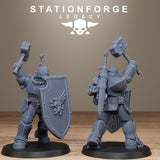 Solaris Infantry / Knights / Humans / Melee / Infantry / Dungeon / Steampunk / Fantasy / Table Top / Station Forge Legacy / Wargaming