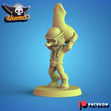A Clockwork Green Football Team / Goblin / Goblin Team / Clockwork Orange / Fantasy Football Team / Tabletop / Miniatures / Boardgame
