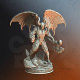 Demon of Ash / Demon / Monster / Pathfinder / DnD / DM Stash / 3D Print / 4K Mini / TableTop Miniature / 32mm / 75mm
