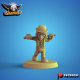 A Clockwork Green Football Team / Goblin / Goblin Team / Clockwork Orange / Fantasy Football Team / Tabletop / Miniatures / Boardgame