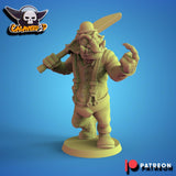 A Clockwork Green Football Team / Goblin / Goblin Team / Clockwork Orange / Fantasy Football Team / Tabletop / Miniatures / Boardgame