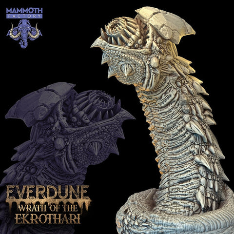 Daru / Sandworm / Monster / Pathfinder / DnD / 3D Print / 4K Mini / TableTop Miniature