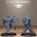 Solaris Infantry / Knights / Humans / Melee / Infantry / Dungeon / Steampunk / Fantasy / Table Top / Station Forge Legacy / Wargaming