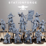 Royal Guard Templars / Soldier / Infantry / Imperial / Royal / Sci Fi / Space / Table Top / Station Forge / 3D Print / 4K Mini / Wargaming