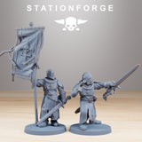 Royal Guard Templars / Soldier / Infantry / Imperial / Royal / Sci Fi / Space / Table Top / Station Forge / 3D Print / 4K Mini / Wargaming