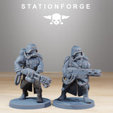 GrimGuard Combatants / Soldier / Imperial / Infantry / Sci Fi / Space / Table Top / Station Forge / 3D Print / 4K Mini / Wargaming
