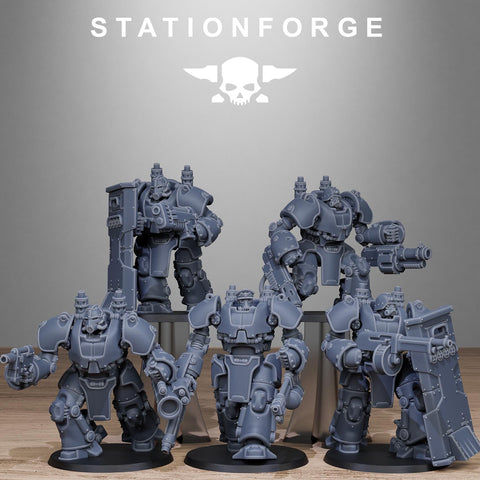 GrimGuard Power Armor / Soldier / Heavy / Mech / Armoured / Imperial / Infantry / Sci Fi / Space  / Station Forge / 3D Print / Wargaming