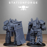 GrimGuard Power Armor / Soldier / Heavy / Mech / Armoured / Imperial / Infantry / Sci Fi / Space  / Station Forge / 3D Print / Wargaming