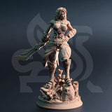 Inedra-Ki / Fighter / Sea / Elf / Warrior / Triton / Pathfinder / DnD / DM Stash / 3D Print / 4K Mini / TableTop Miniature / 32mm / 75mm