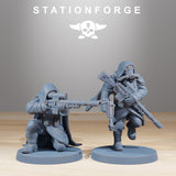 GrimGuard Marksmen / Soldier / Snipers / Imperial / Infantry / Sci Fi / Space / Table Top / Station Forge / 3D Print / 4K Mini / Wargaming