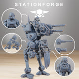 Scavenger Walker / Tank / Walker / Mech / Spider / / Sci Fi / Space / Table Top / Station Forge / 3D Print / 4K Mini / Wargaming / RPG
