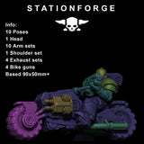 Socratis Bikers / Biker / Commando / Marine / Knight / Infantry / Sci Fi / Space / Table Top / Station Forge / 3D Print /4K Mini/Wargaming