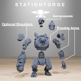 Orkaz Infantry Bots / Orkaz / Orc / Ork / Infantry / Mech / Bot / Sci Fi / Space / Table Top / Station Forge / 3D Print / 4K Mini /Wargaming