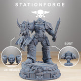 Socratis Collectable / Commando / Marine / Knight / Infantry / bust / Sci Fi / Space / Table Top / Station Forge /3D Print/4K Mini/Wargaming