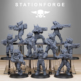Tarion Assault Squad / Soldier / Infantry / Clones / Kit bash / Sci Fi / Space / Table Top / Station Forge / 3D Print / 4K Mini / Wargaming
