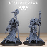 Scavenger Elders / Priest / Seer / Scavenger / Engineer / Nomads / Infantry / Sci Fi / Space / Table Top / Station Forge /3D Print/Wargaming