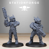 Tarion Assault Squad / Soldier / Infantry / Clones / Kit bash / Sci Fi / Space / Table Top / Station Forge / 3D Print / 4K Mini / Wargaming