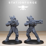 Tarion Assault Squad / Soldier / Infantry / Clones / Kit bash / Sci Fi / Space / Table Top / Station Forge / 3D Print / 4K Mini / Wargaming