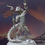 Bobodobo / Kobold / Shaman / Magic / Dragonkin / Pathfinder / DnD / DM Stash / 3D Print / 4K Mini / TableTop Miniature / 32mm / 75mm