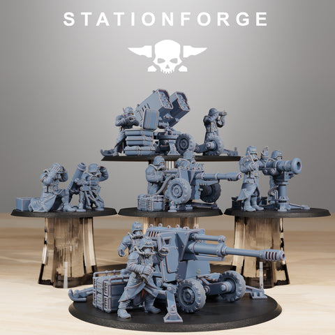GrimGuard Battle Weapons / Heavy Artillery / Imperial / Sci Fi / Space / Table Top / Station Forge / 3D Print / 4K Mini / Wargaming / RPG