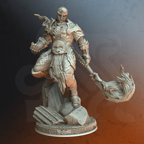 Keydrin / Fighter / Paladin / Warrior / Sorcerer / Pathfinder / DnD / DM Stash / 3D Print / 4K Mini / TableTop Miniature / 32mm / 75mm