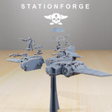 GrimGuard - SF-19A Fighter Plane / Hawk / Bomber / Jet / Sci Fi / Space / Table Top / Station Forge / 3D Print / 4K Mini / Wargaming / RPG