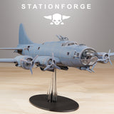 GrimGuard Bomber Plane / Bomber / Jet / Sci Fi / Space / Table Top / Station Forge / 3D Print / 4K Mini / Wargaming / RPG