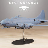GrimGuard Bomber Plane / Bomber / Jet / Sci Fi / Space / Table Top / Station Forge / 3D Print / 4K Mini / Wargaming / RPG