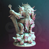 Scrag / werewolf / DnD / GM Stash / 3D Print / 4K Mini / TableTop Miniature / 32mm / 75mm