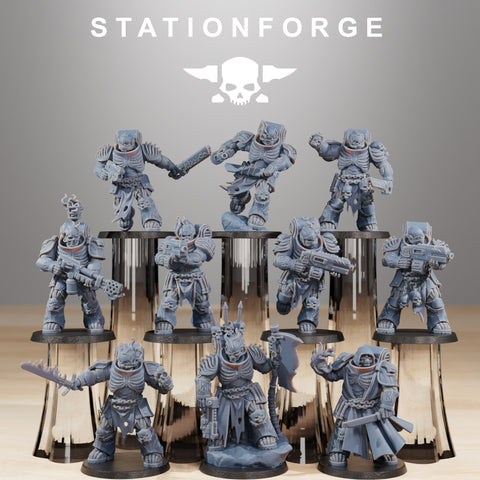 Socratis Doom Reapers / Commando / Marine / Soldier / Infantry / Sci Fi / Space / Table Top / Station Forge / 3D Print /4K Mini/Wargaming