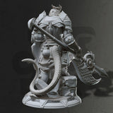 Tharvian / Dragon Knight / Knight  / Dragonkin / Warrior / Pathfinder / DnD / DM Stash / 3D Print / 4K Mini / TableTop Mini / 32mm / 75mm
