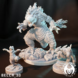 Water starter / Pokemon / Kaijumon / Totodile / Croconaw / Feraligator / DnD / Monster / Miniature / 3D Print / 4K Mini / TableTop Miniature