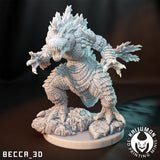 Water starter / Pokemon / Kaijumon / Totodile / Croconaw / Feraligator / DnD / Monster / Miniature / 3D Print / 4K Mini / TableTop Miniature