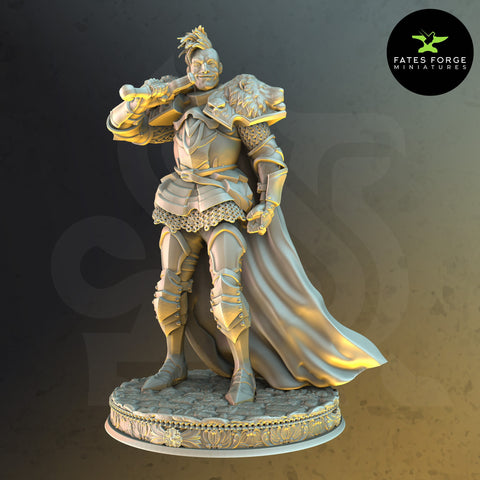 Pride / Paladin / Fighter / Hero / DnD / GM Stash / 3D Print / 4K Mini / TableTop Miniature / 32mm / 75mm