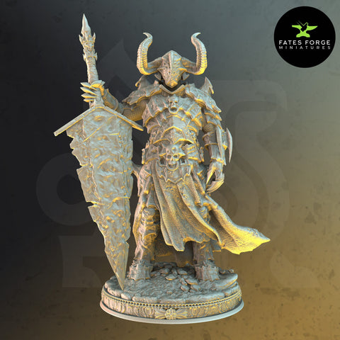 Morian / Death Knight / Fighter / Barbarian / Lich / Hero / DnD / GM Stash / 3D Print / 4K Mini / TableTop Miniature / 32mm / 75mm