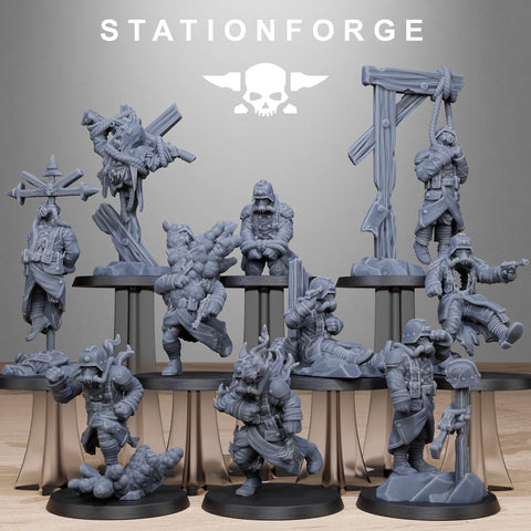 GrimGuard Objective Markers / Soldier / Imperial / Infantry / Objectives / Sci Fi / Space / Station Forge / 3D Print / Wargaming