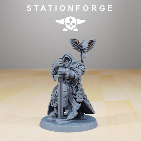 The Interrogator / Priest / Chaos / Marine / Sci Fi / Space / Table Top / Station Forge / 3D Print / 4K Mini / Wargaming
