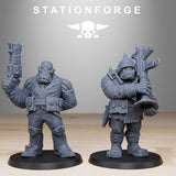 Orkaz Team Fighters / Spec Ops / Orkaz / Orc / Heavy / Infantry / Sci Fi / Space / Table Top / Station Forge / 3D Print / Wargaming