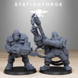 Orkaz Team Fighters / Spec Ops / Orkaz / Orc / Heavy / Infantry / Sci Fi / Space / Table Top / Station Forge / 3D Print / Wargaming