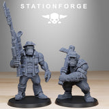 Orkaz Team Fighters / Spec Ops / Orkaz / Orc / Heavy / Infantry / Sci Fi / Space / Table Top / Station Forge / 3D Print / Wargaming