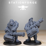 Orkaz Team Fighters / Spec Ops / Orkaz / Orc / Heavy / Infantry / Sci Fi / Space / Table Top / Station Forge / 3D Print / Wargaming