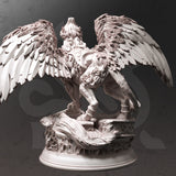 Tizariel / Sphinx / Hybrid / Bird / Monster / Magic / Pathfinder / DnD / DM Stash / 3D Print / 4K Mini / TableTop Miniature / 32mm / 75mm