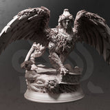 Tizariel / Sphinx / Hybrid / Bird / Monster / Magic / Pathfinder / DnD / DM Stash / 3D Print / 4K Mini / TableTop Miniature / 32mm / 75mm