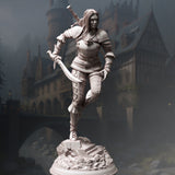 Lina Vixine / Fighter / Witcher / Human / Hunter / Pathfinder / DnD / DM Stash / 3D Print / 4K Mini / TableTop Miniature / 32mm / 75mm