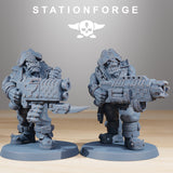 Orkaz Pirates /Pirates / Orkaz / Orc / Infantry / Sci Fi / Space / Table Top / Station Forge / 3D Print / 4K Mini / Wargaming