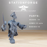 Orkaz Pirates /Pirates / Orkaz / Orc / Infantry / Sci Fi / Space / Table Top / Station Forge / 3D Print / 4K Mini / Wargaming